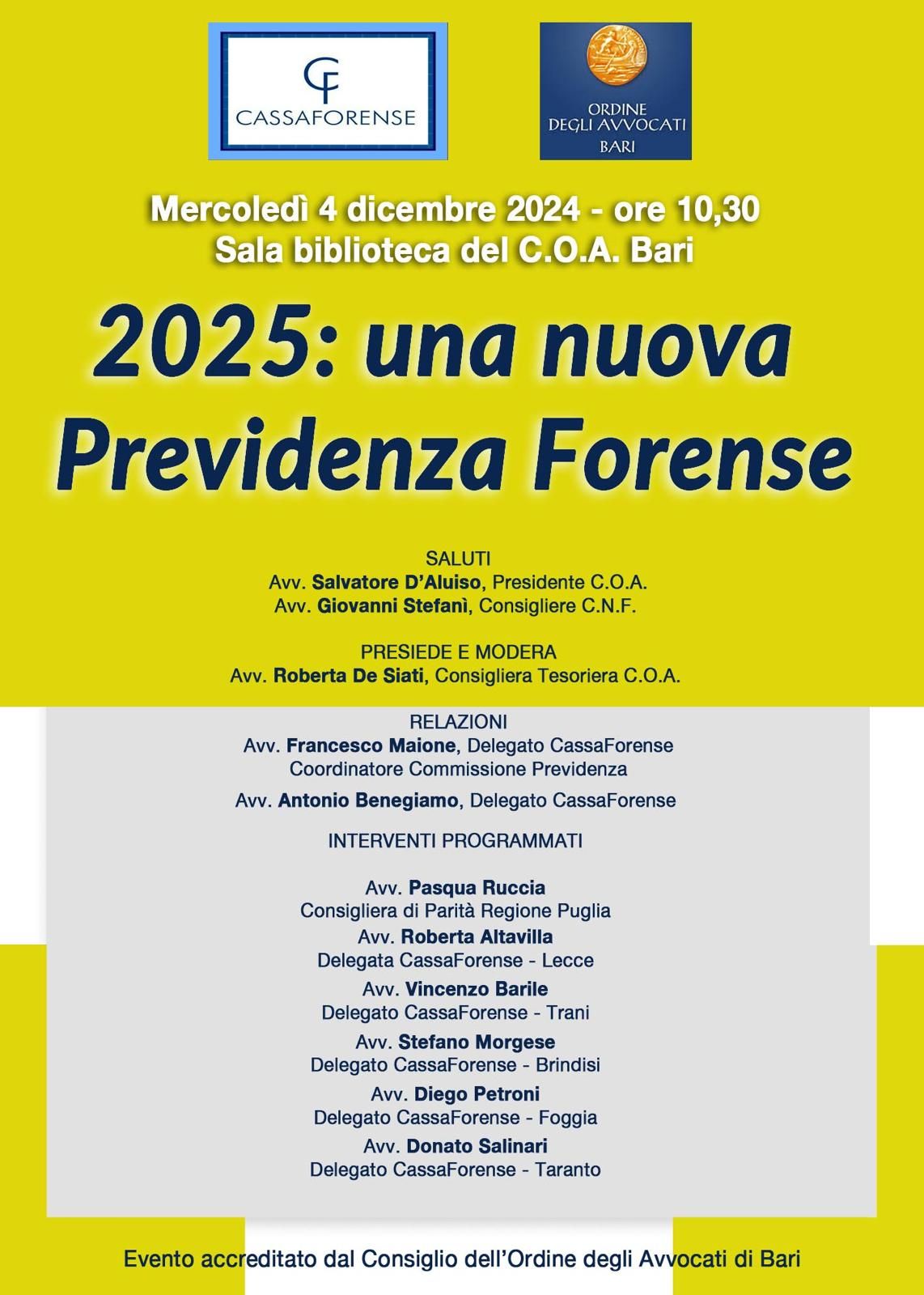 2025: una nuova Previdenza Forense