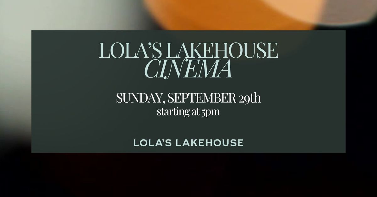 Lola's Lakehouse Cinema Presents Back to the Future