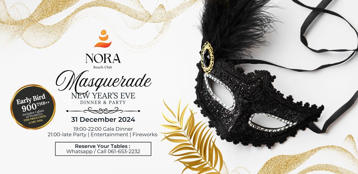 \ud83c\udfad\u2728 Masquerade NYE Dinner & Party \u2728\ud83c\udfad