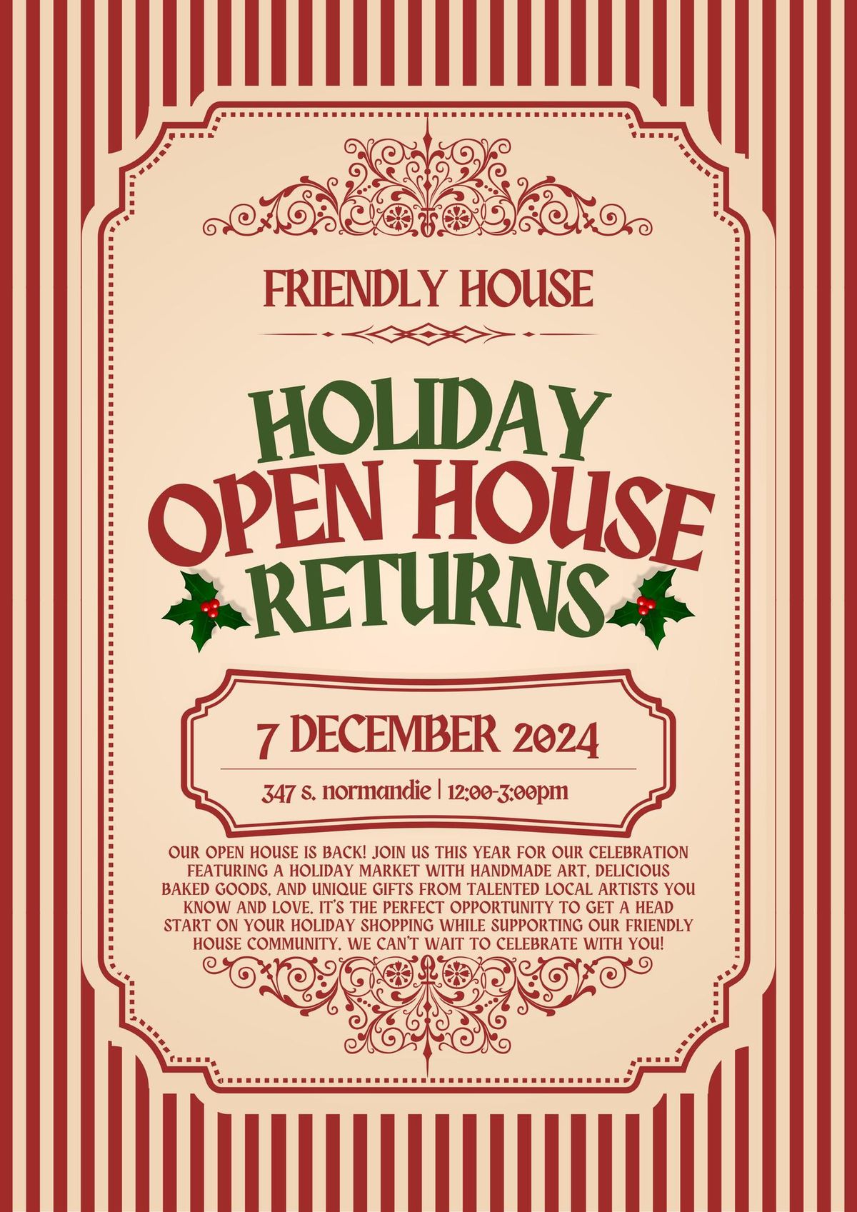 Friendly House Holiday Open House! 