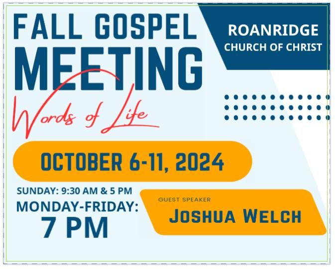 Fall Gospel Meeting