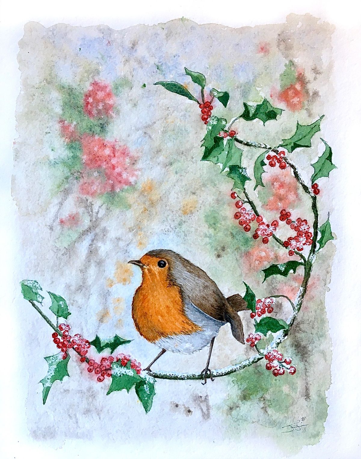 Create your own Christmas Cards in Watercolour