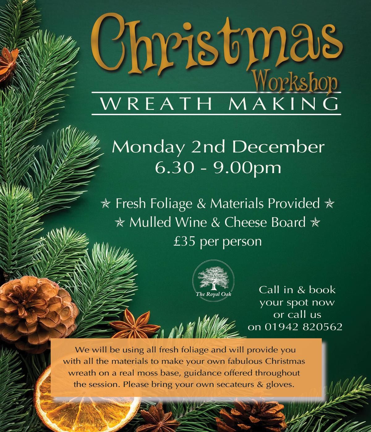 Christmas Wreath Making Workshop 