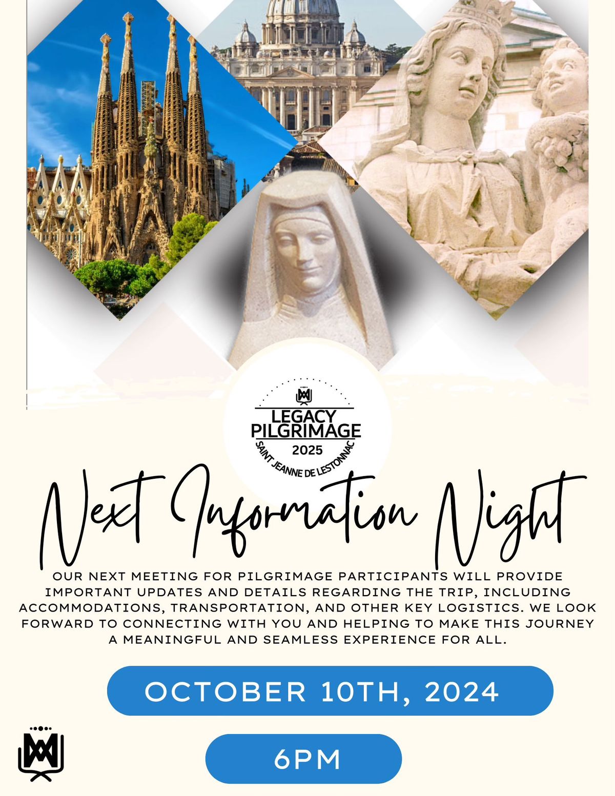 Adult Legacy Pilgrimage Information Night