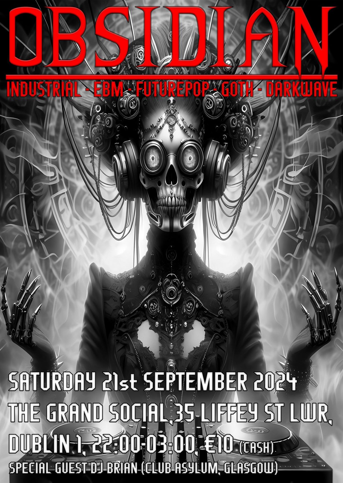 Club Obsidian - Industrial, EBM, FuturePop, Goth, Darkwave club night.