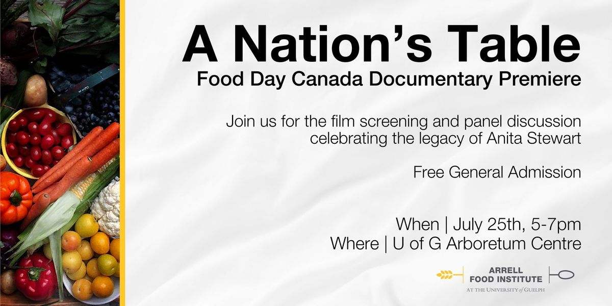 A Nation's Table Documentary Premiere