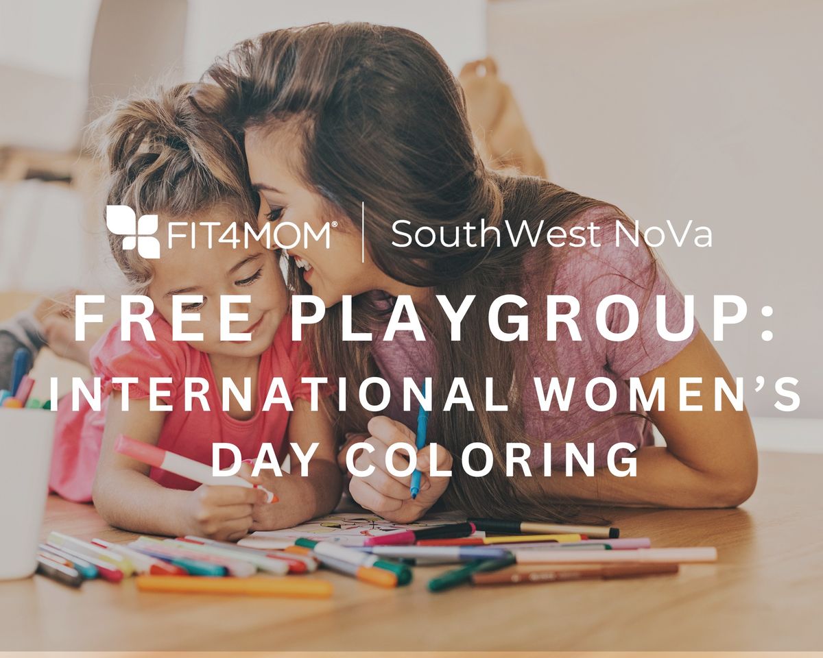 FREE Playgroup\u2014International Women's Day Coloring!