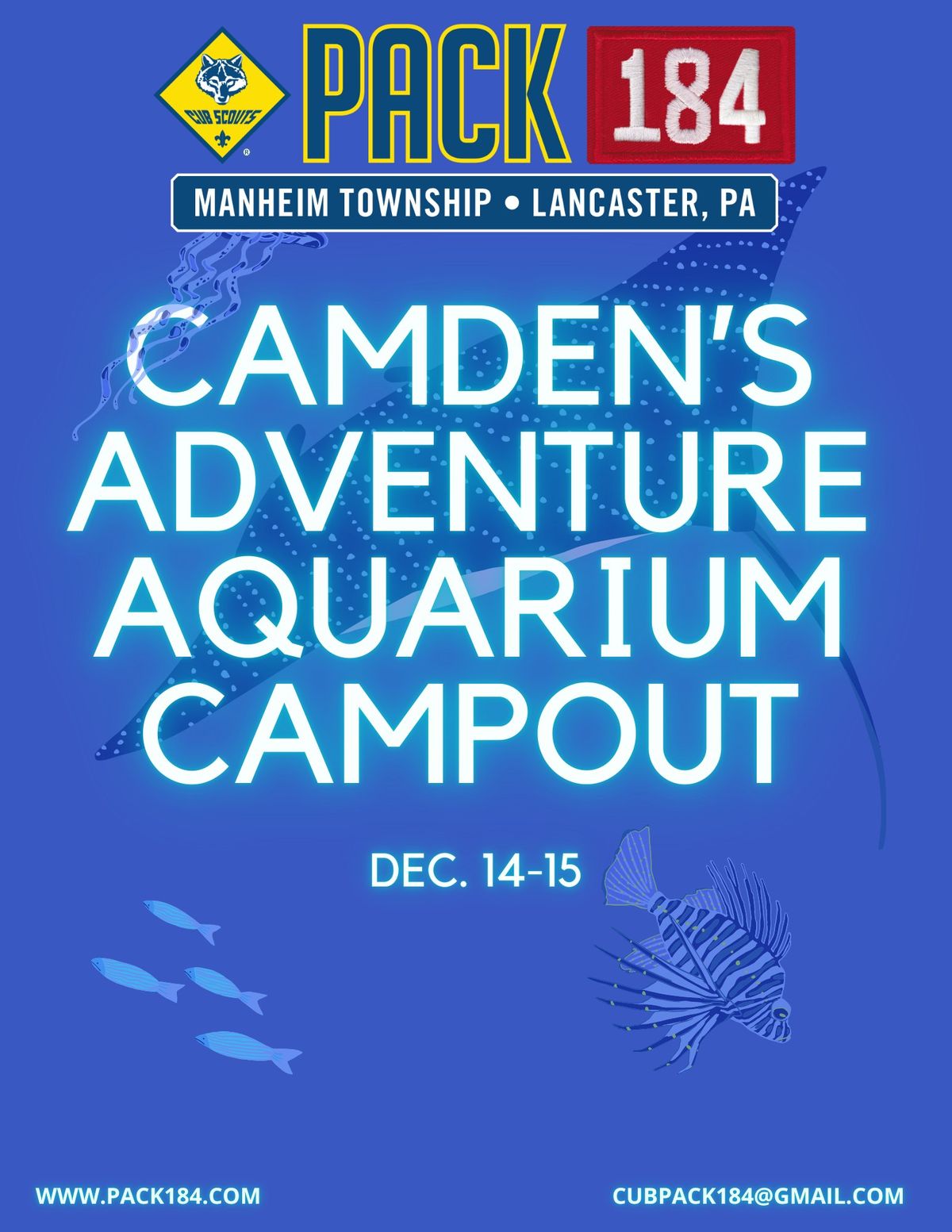 Camden's Adventure Aquarium Campout