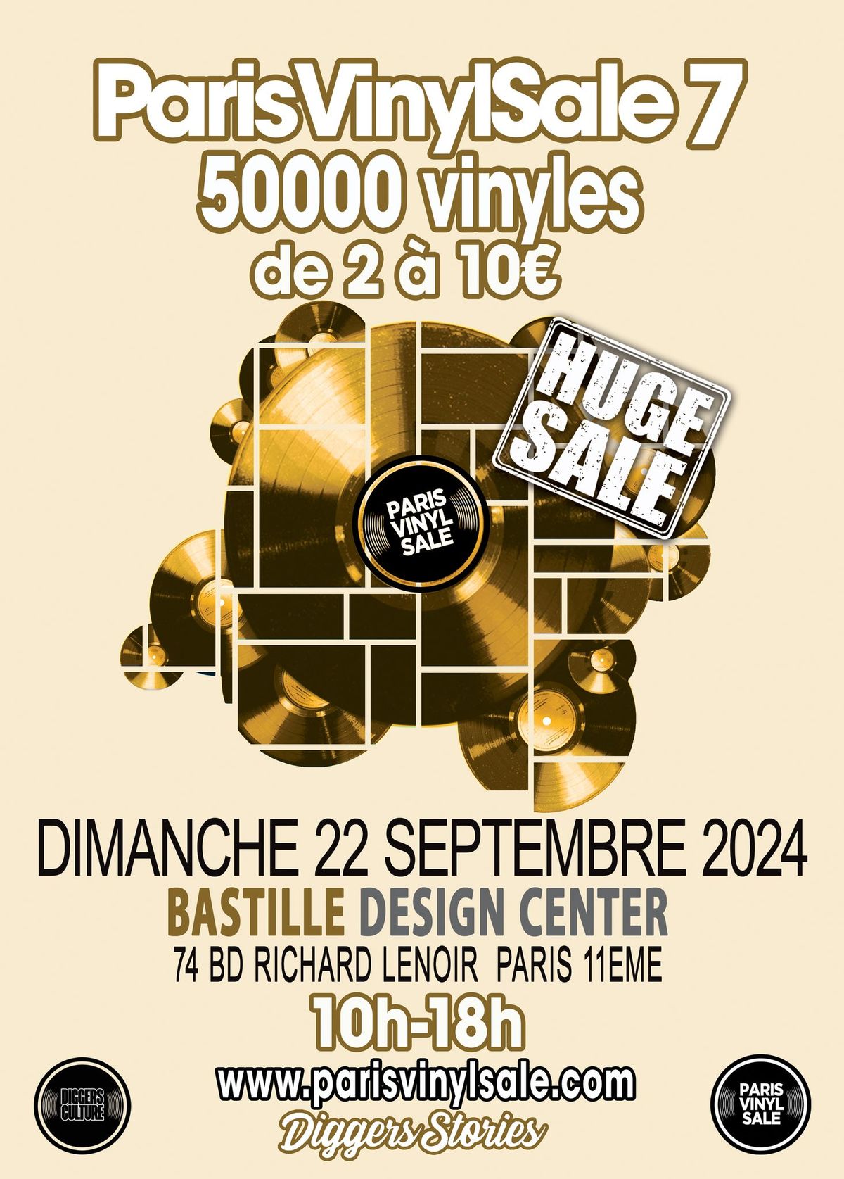 PARIS VINYL SALE 7 - 50000 Vinyles \u00e0 moins de 10\u20ac