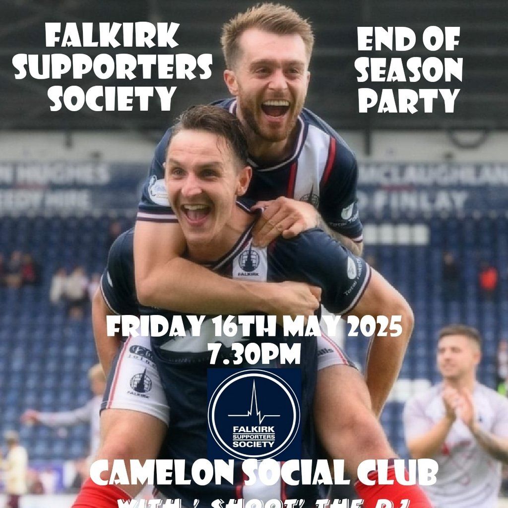 Falkirk Supporters Society End Of Season Party Fundraiser