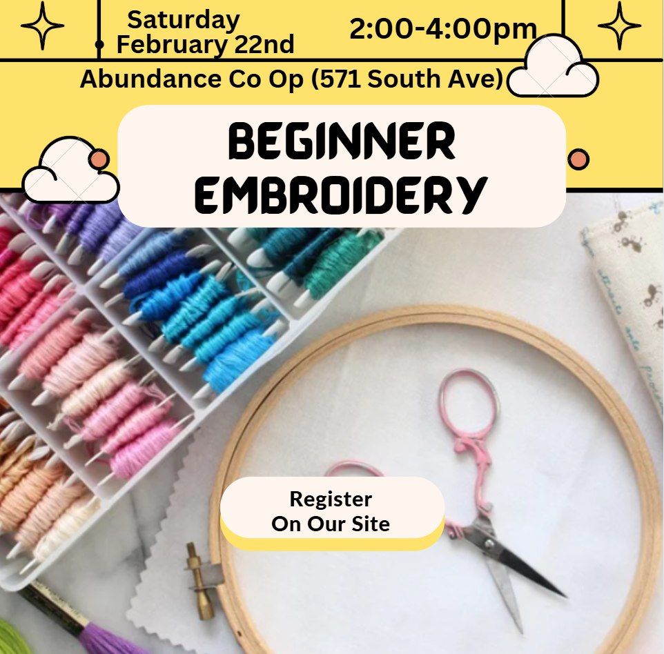 Beginner Embroidery Class