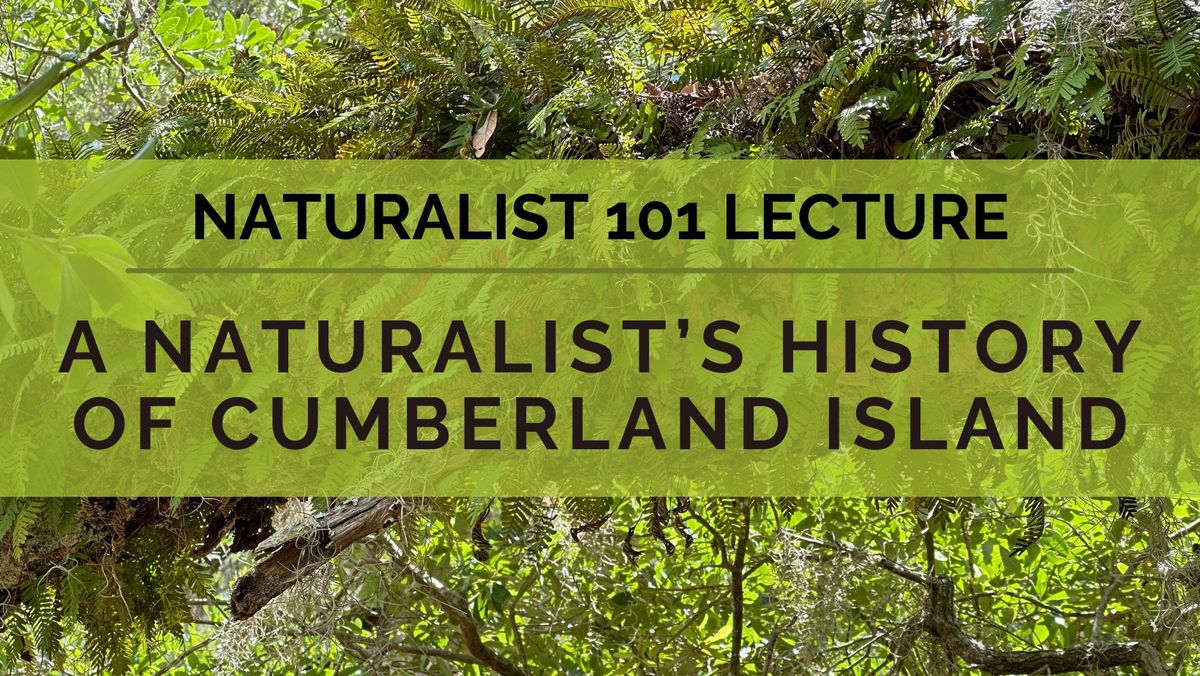 A Naturalist's History of Cumberland Island (Naturalist 101 Lecture)