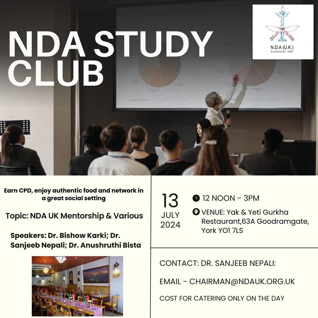 2nd NDAUK Study Club | Mentorship Scheme Discussion