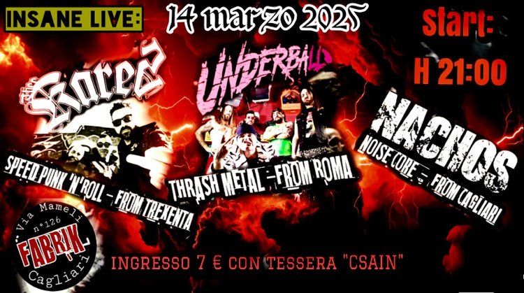 Underball + Thee Kares + Nachos live @Fabrik