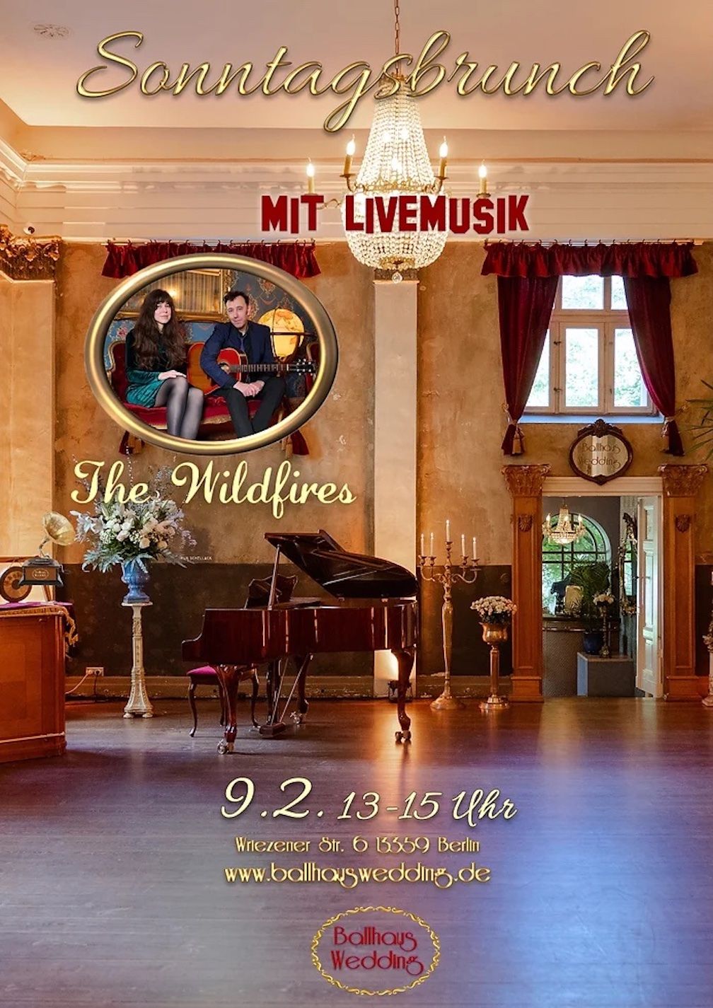 Sonntagsbrunch mit Livemusik von "the Wildfires"