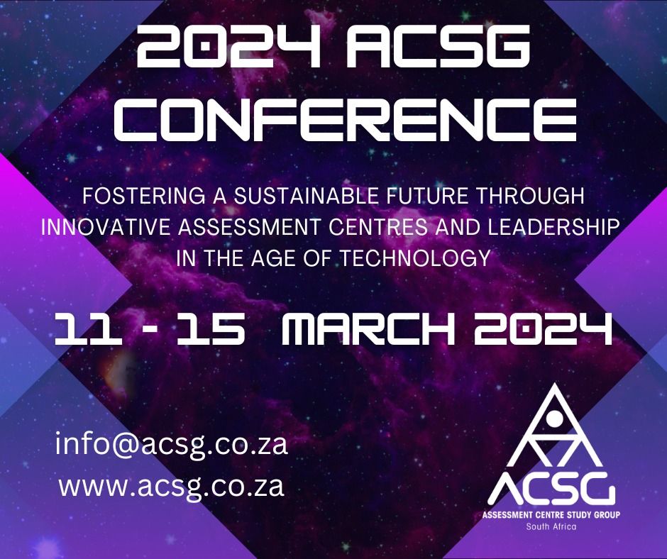 2024 ACSG Conference, Protea Hotel by Marriott Johannesburg Wanderers