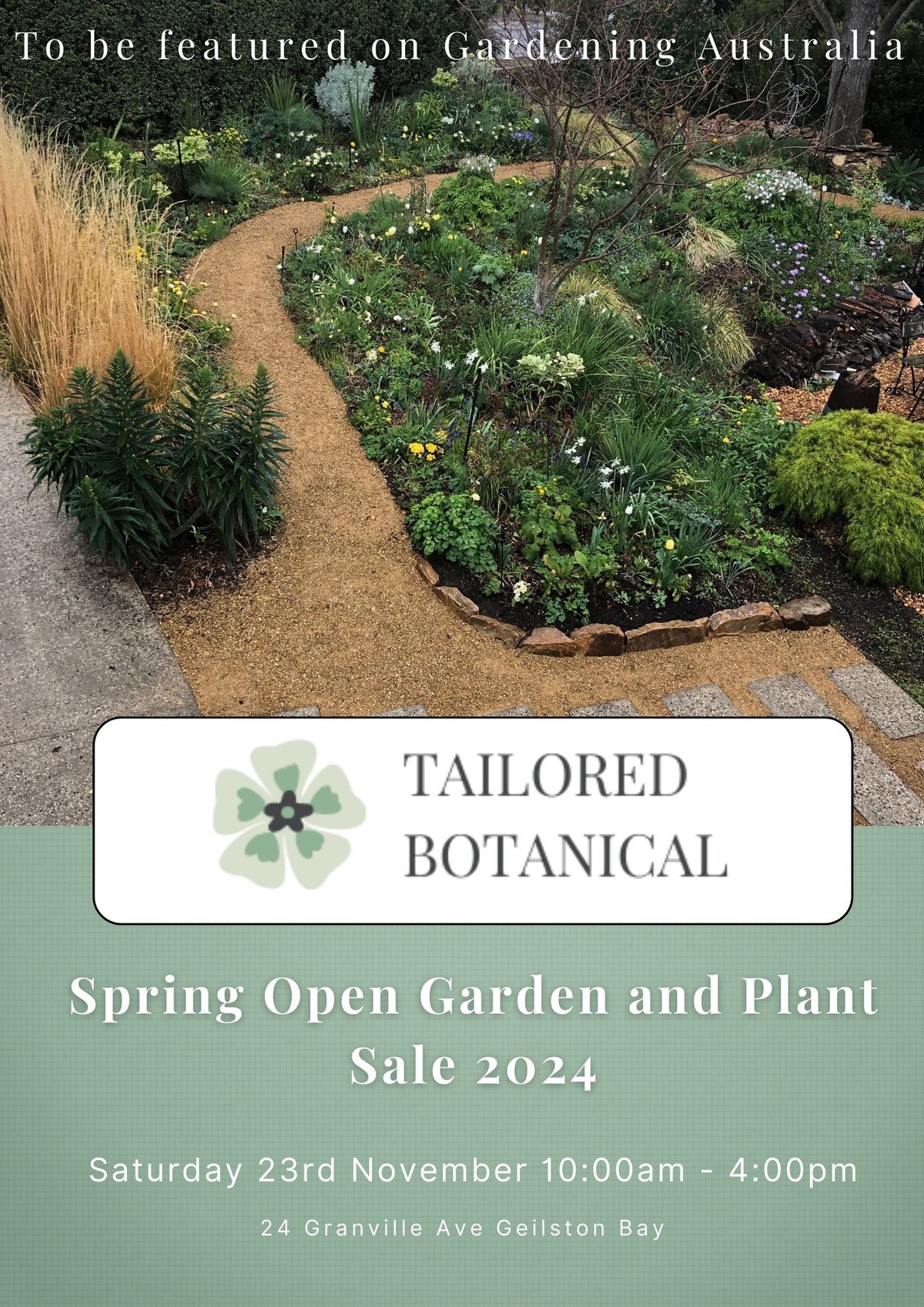 Tailored Botanical Spring Open Garden and Plant Sale 2024