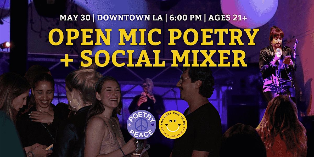 Connect + Create: Open Mic Poetry + Social Mixer