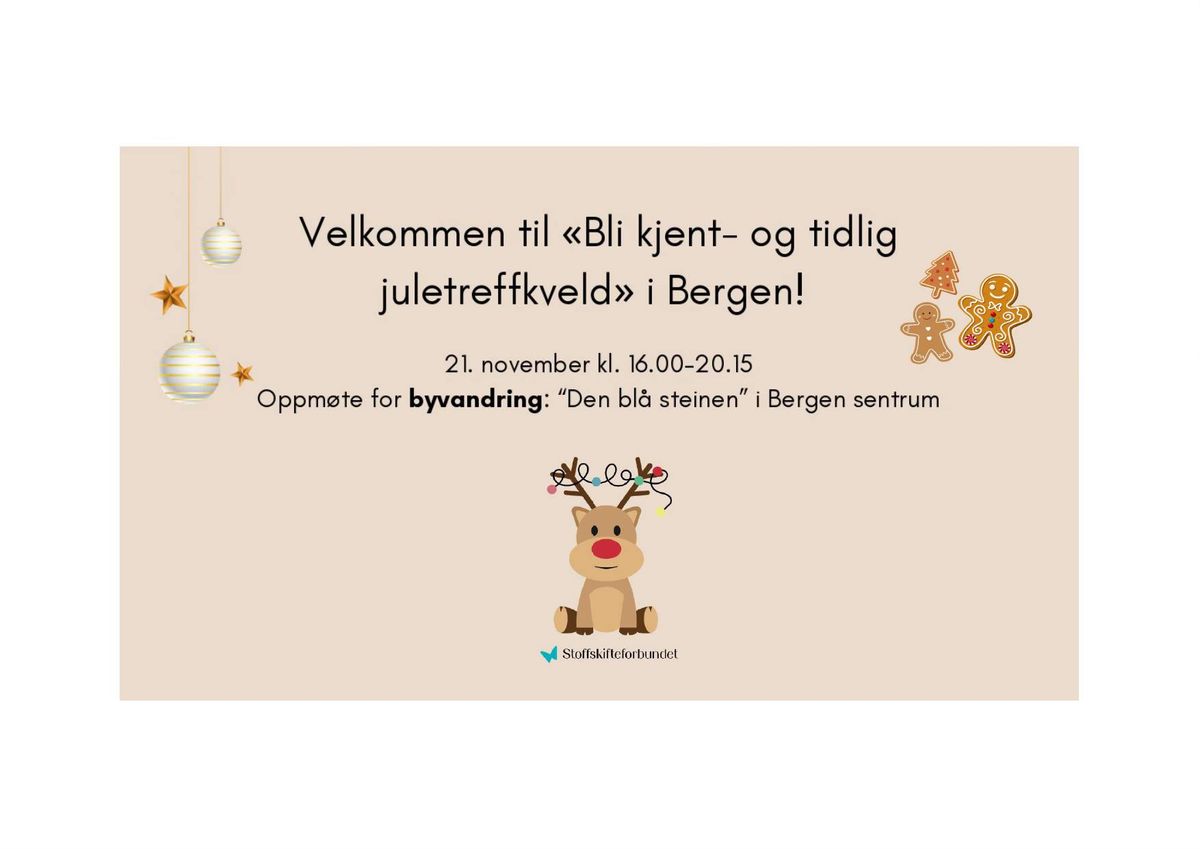 F\u00f8rjulstreff 21. november med Bergen og omegn lokallag