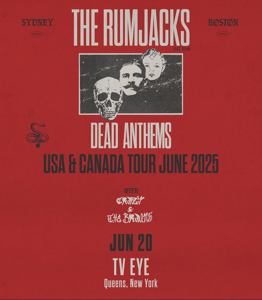 THE RUMJACKS \u2013 Dead Anthems Tour