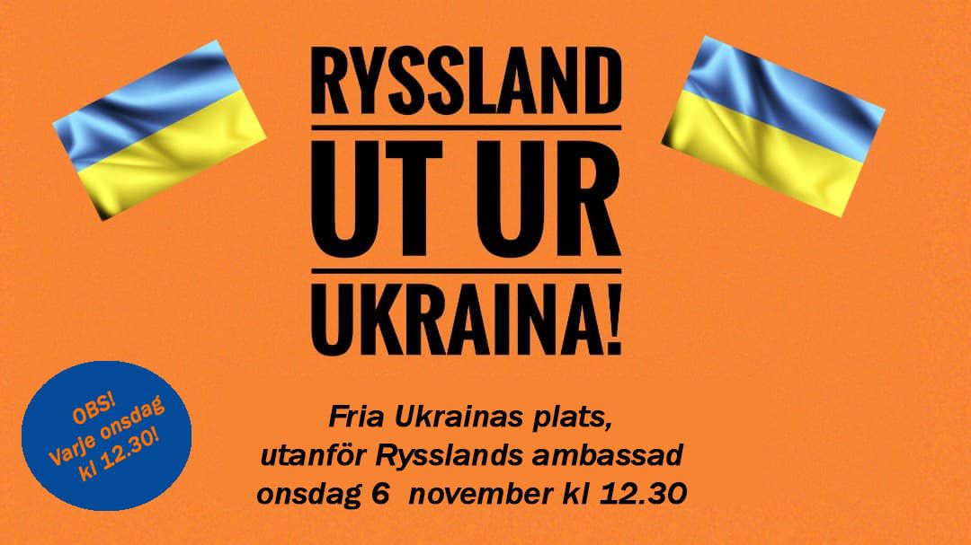 Manifestation - Ryssland ut ur Ukraina!