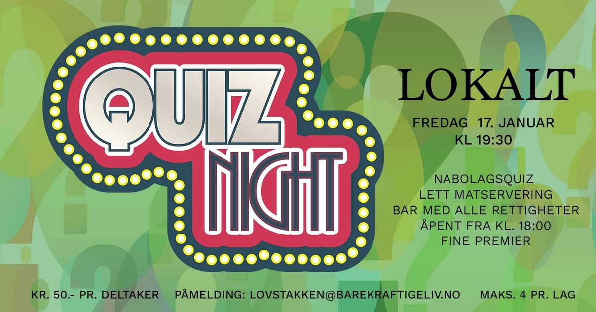 Quiz Night p\u00e5 Lokalt