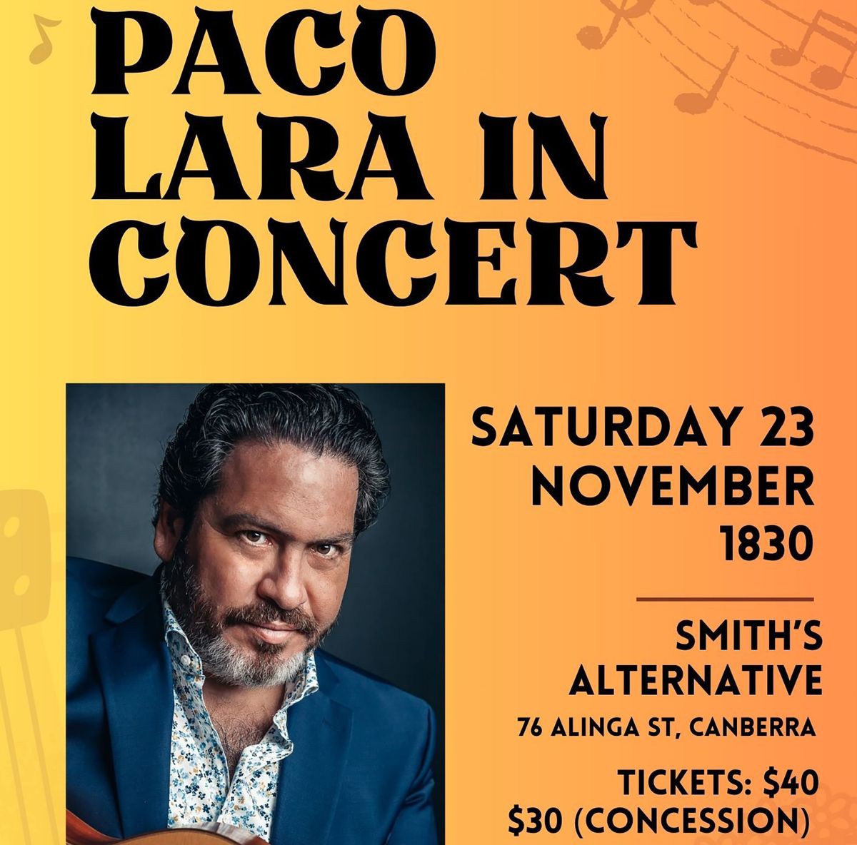 Paco Lara in concert