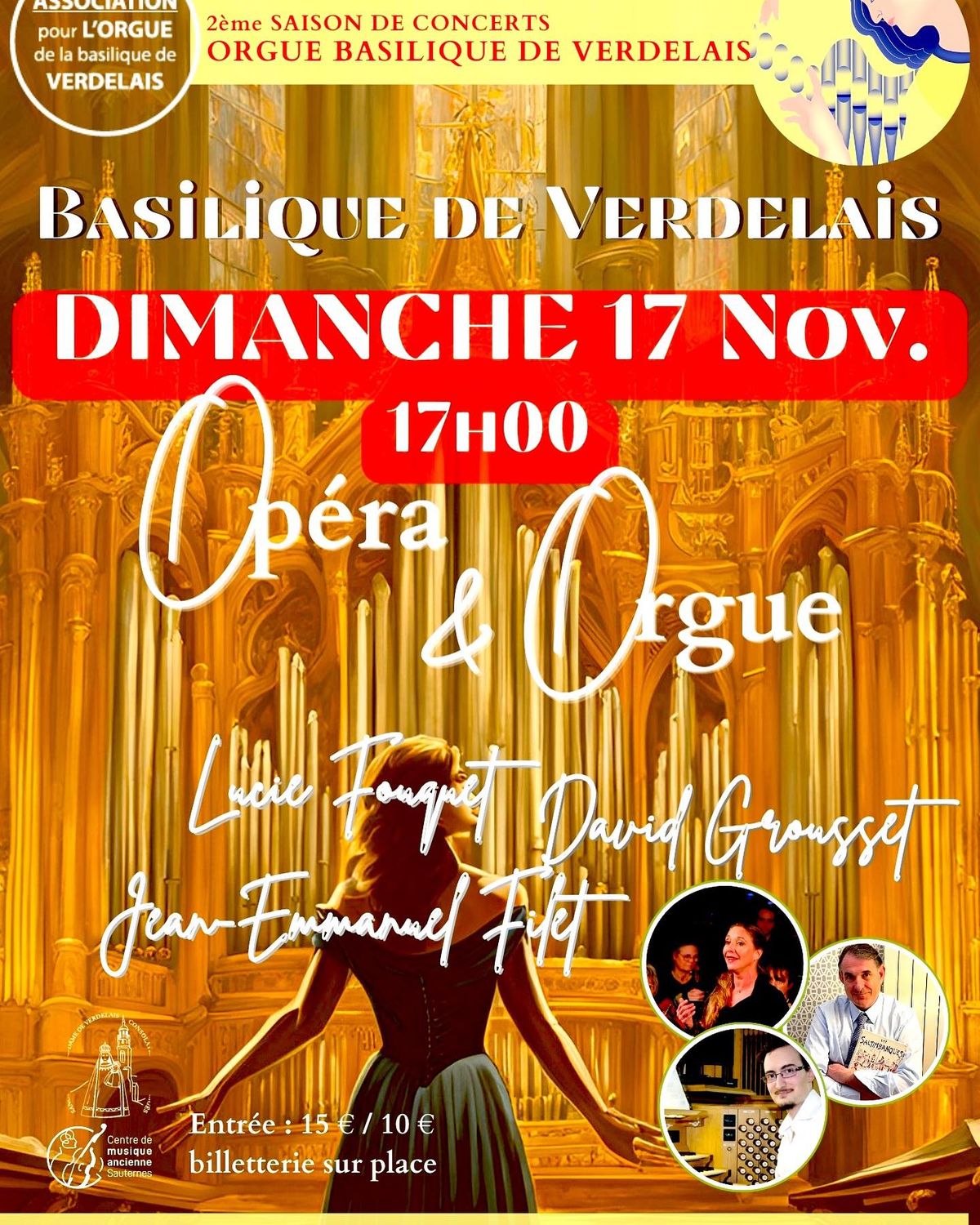 Op\u00e9ra et Orgue - concert \u00e0 la basilique de Verdelais