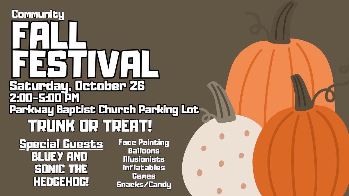 Parkway Baptist Church Community Fall Festival