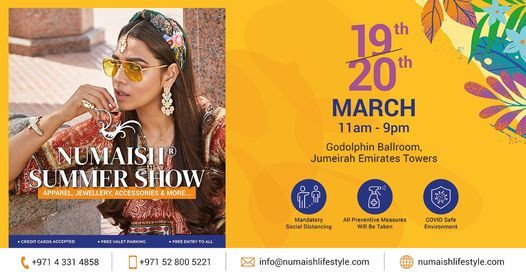 NUMAISH Summer Show 2021 - 19 & 20 March
