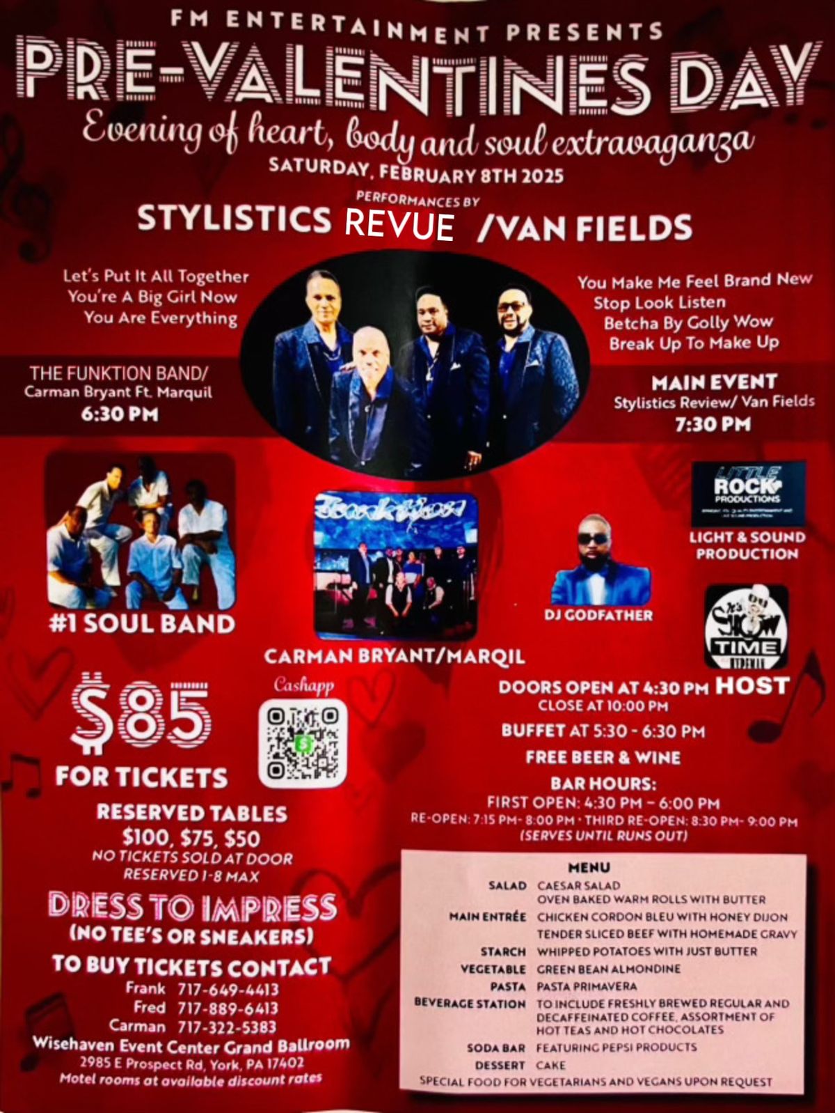 FM Entertainment with the Stylistics Revue (f) Van Fields & more! 