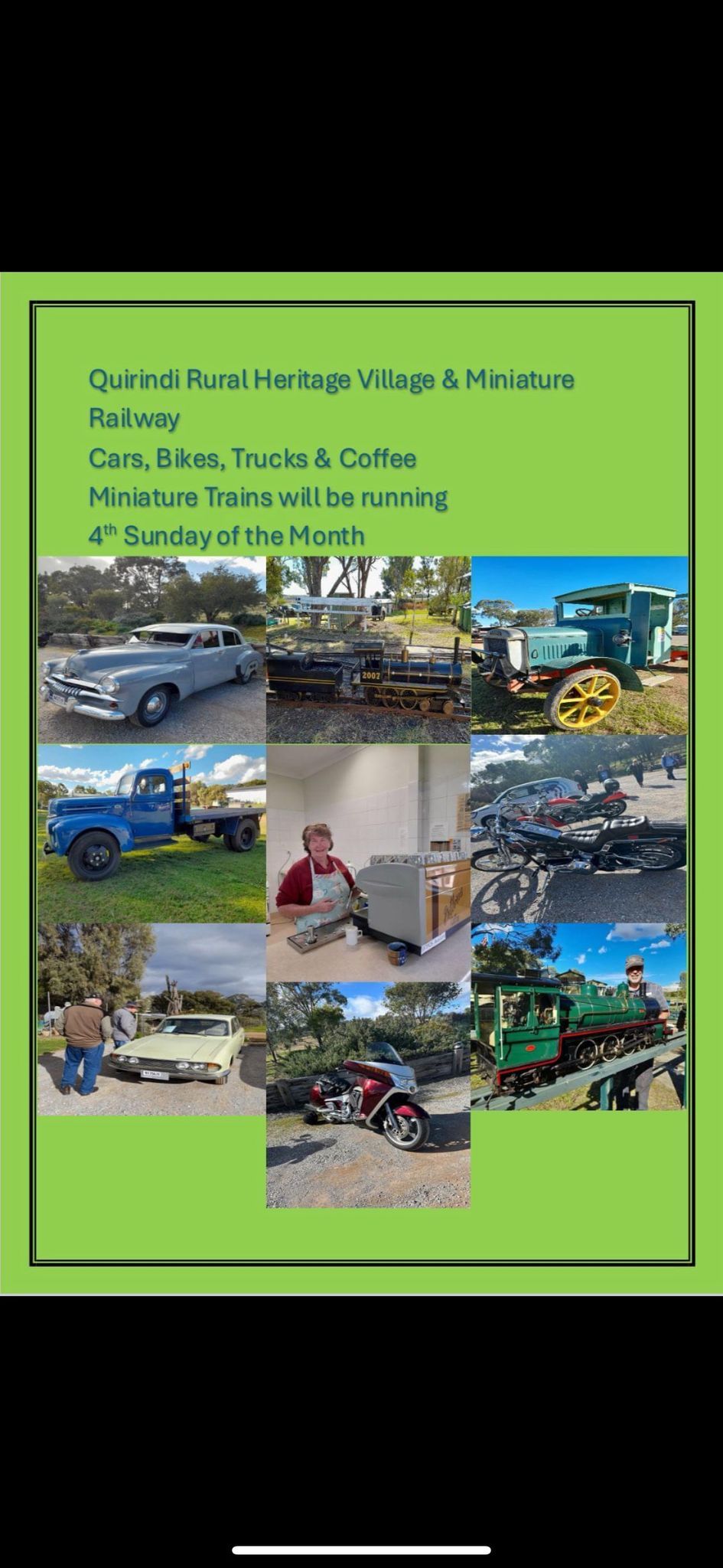 Cars & Coffee, Museum and Miniature Railway 