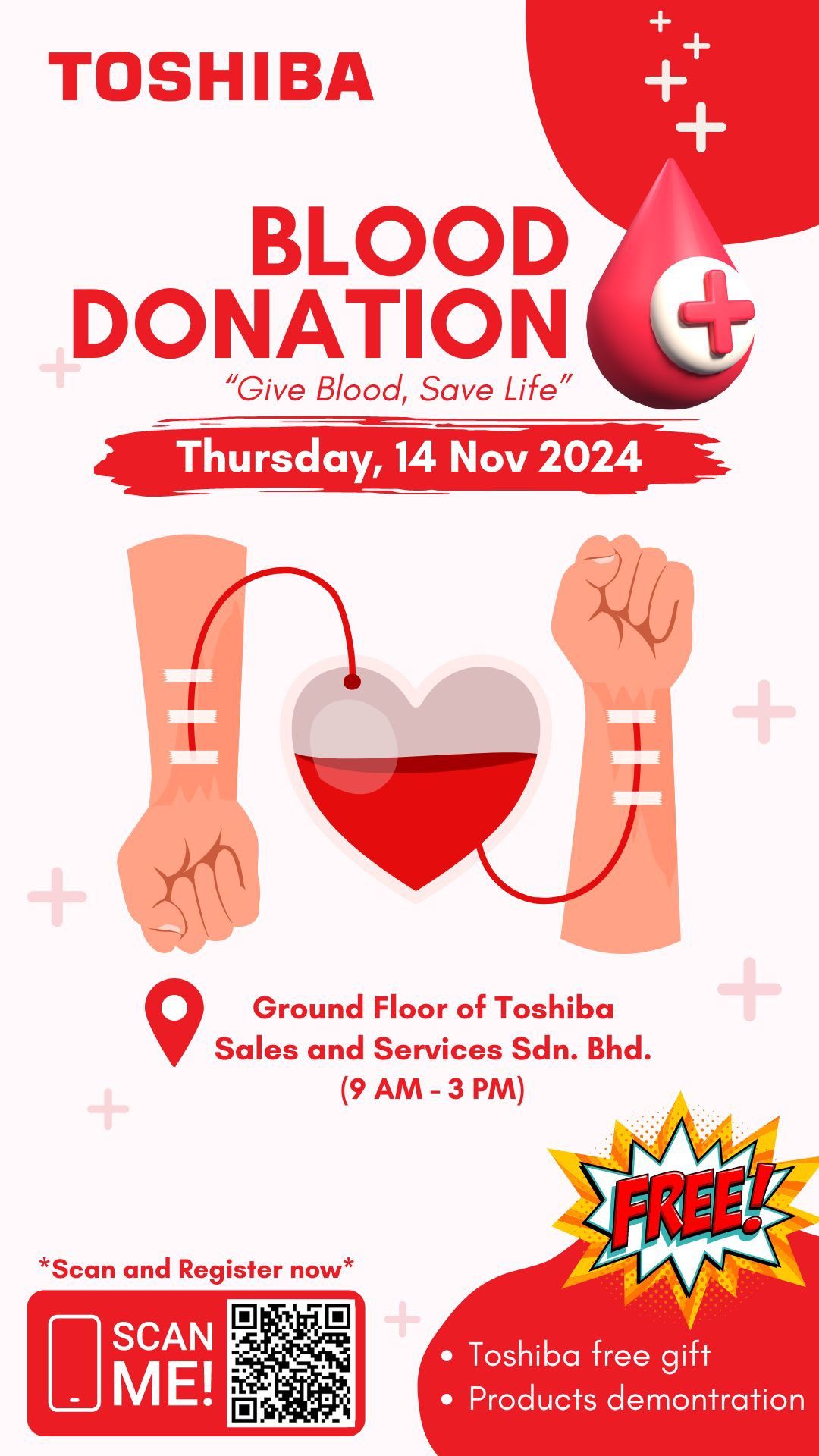 Toshiba's Blood Donation Drive