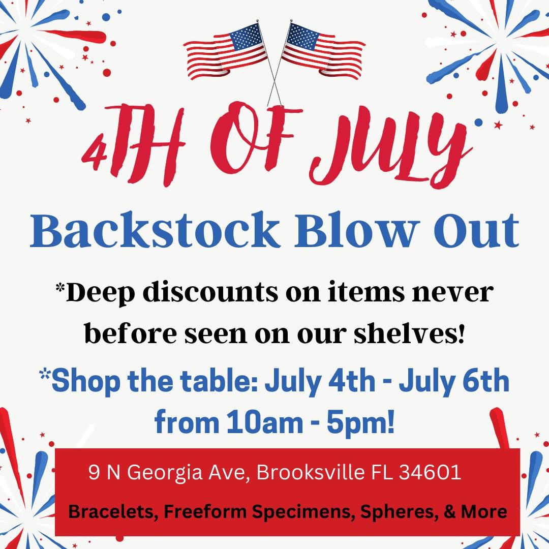 4th of July Crystal Backstock Blow Out SALE!