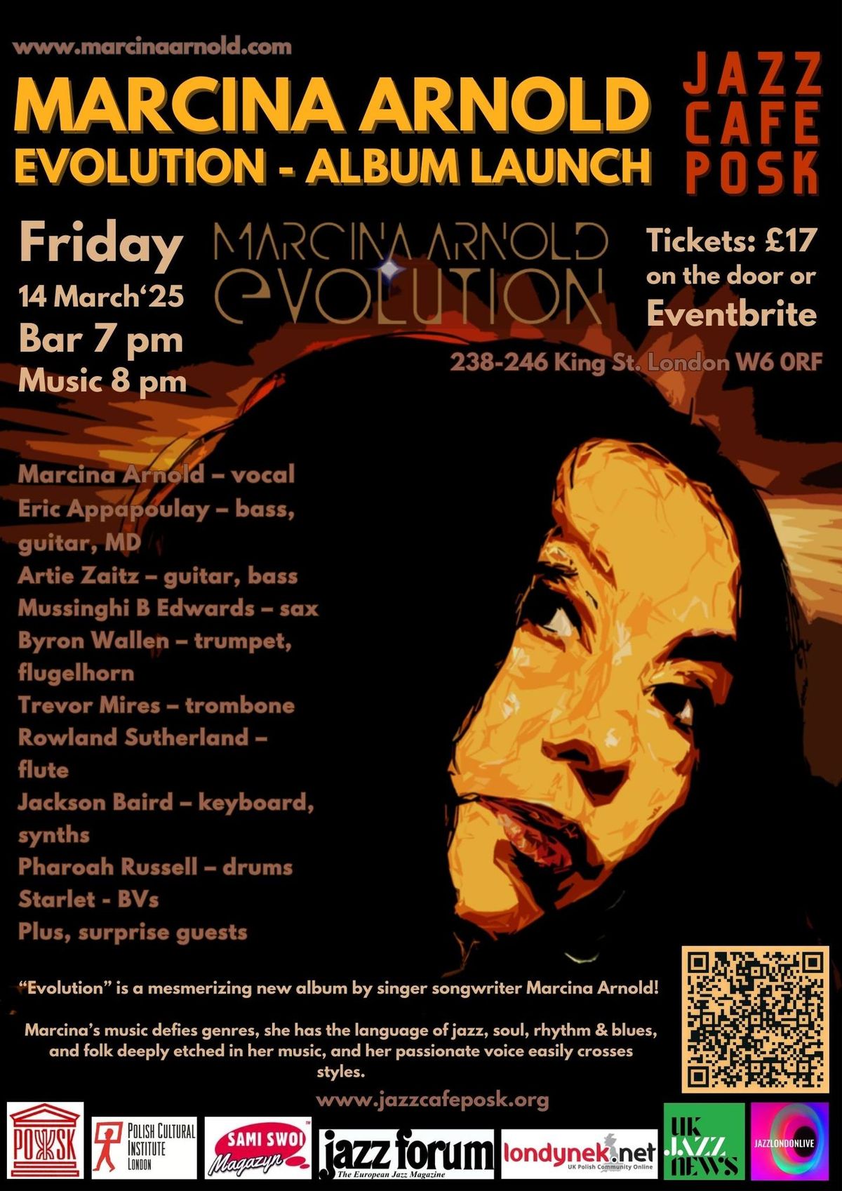 MARCINA ARNOLD: EVOLUTION - ALBUM LAUNCH!