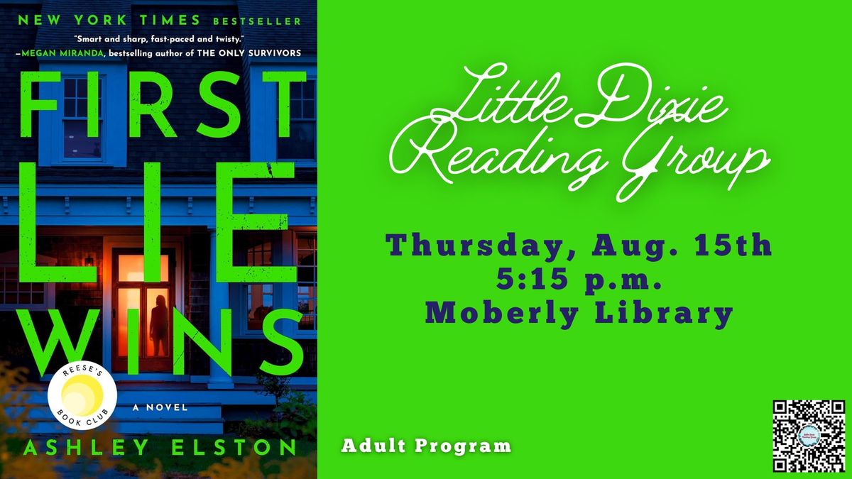 Little Dixie Reading Group - "First Lie Wins" by Ashley Elston