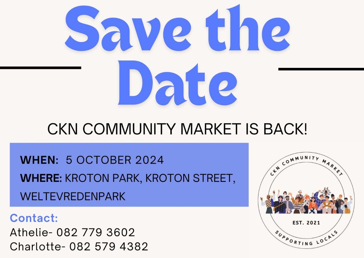 CNK Community Market - Join us at the BCR Stand