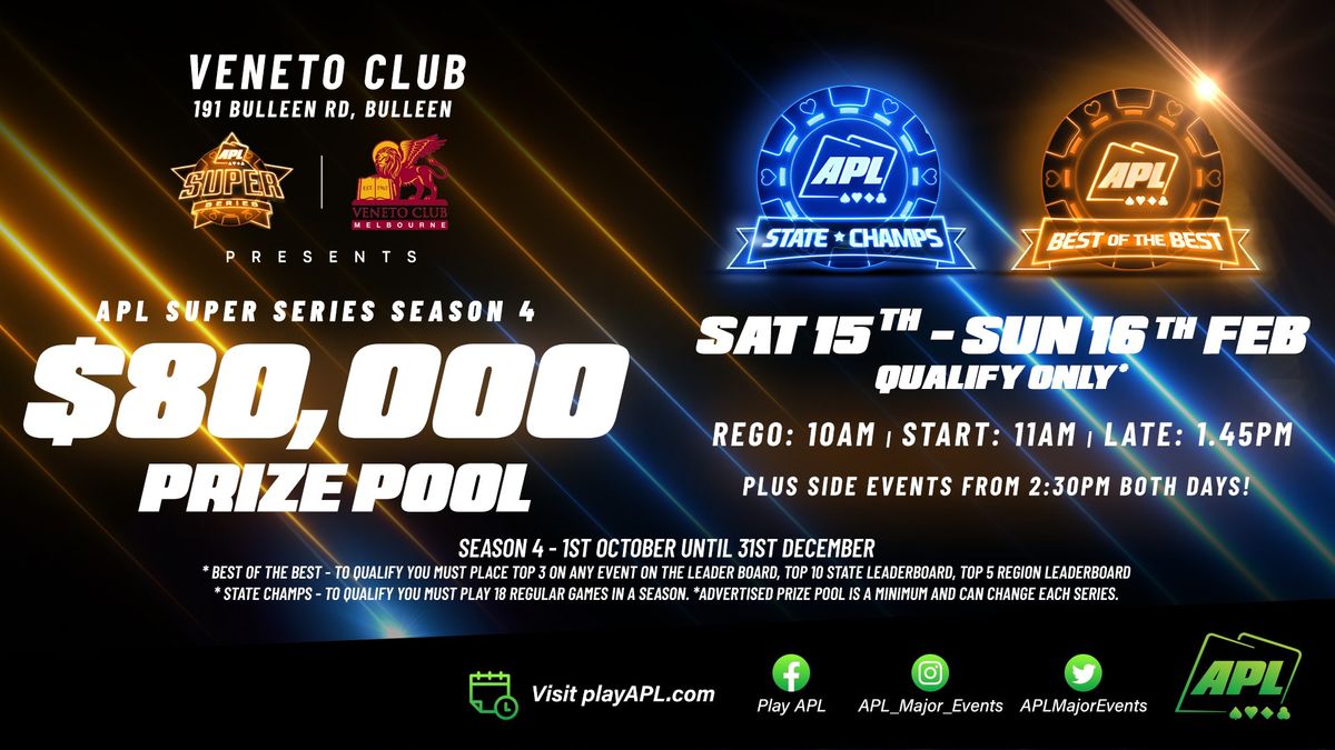 APL $80,000 Super Series Weekend - Season 4 2024