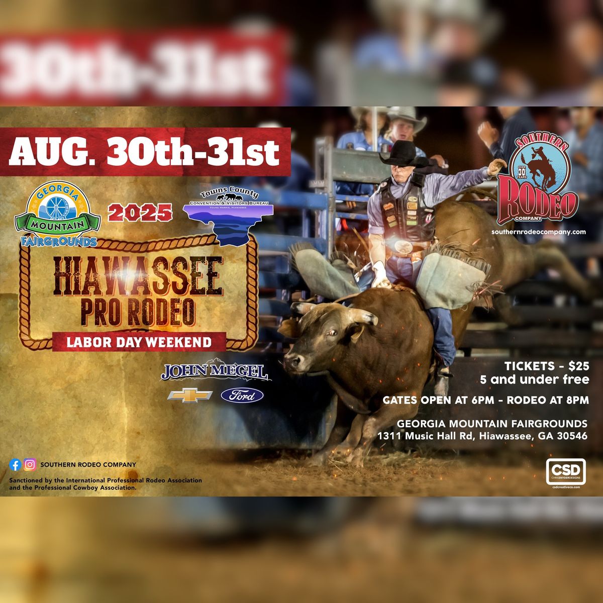 Hiawassee Pro Rodeo LABOR DAY WEEKEND 