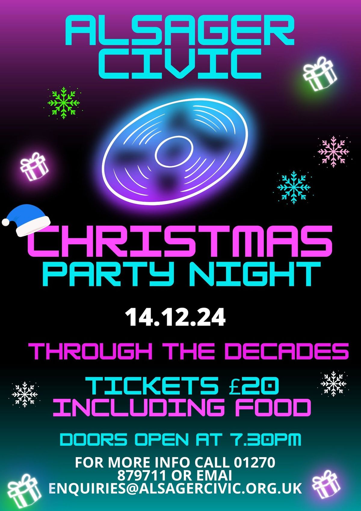 THROUGH THE DECADES CHRISTMAS PARTY NIGHT !!