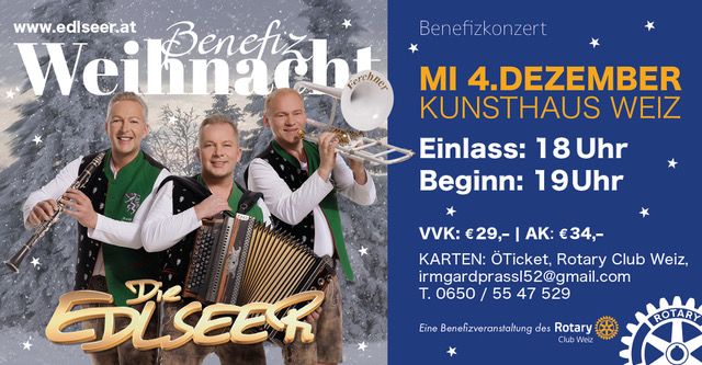 EDLSEER Weihnacht-Benefizkonzert Weiz 2024