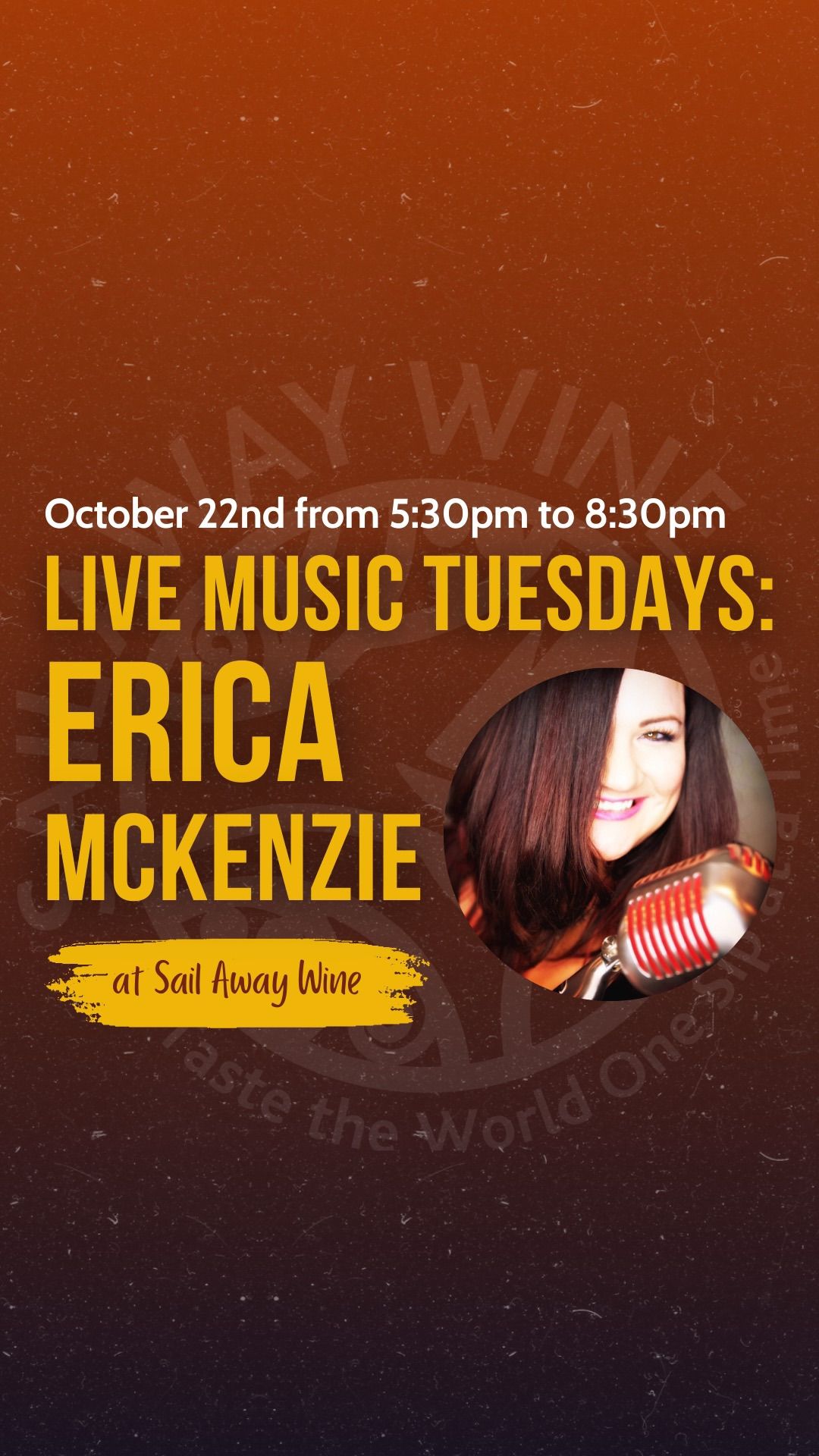 Erica McKenzie ~ Live Music at Sail Away Wine