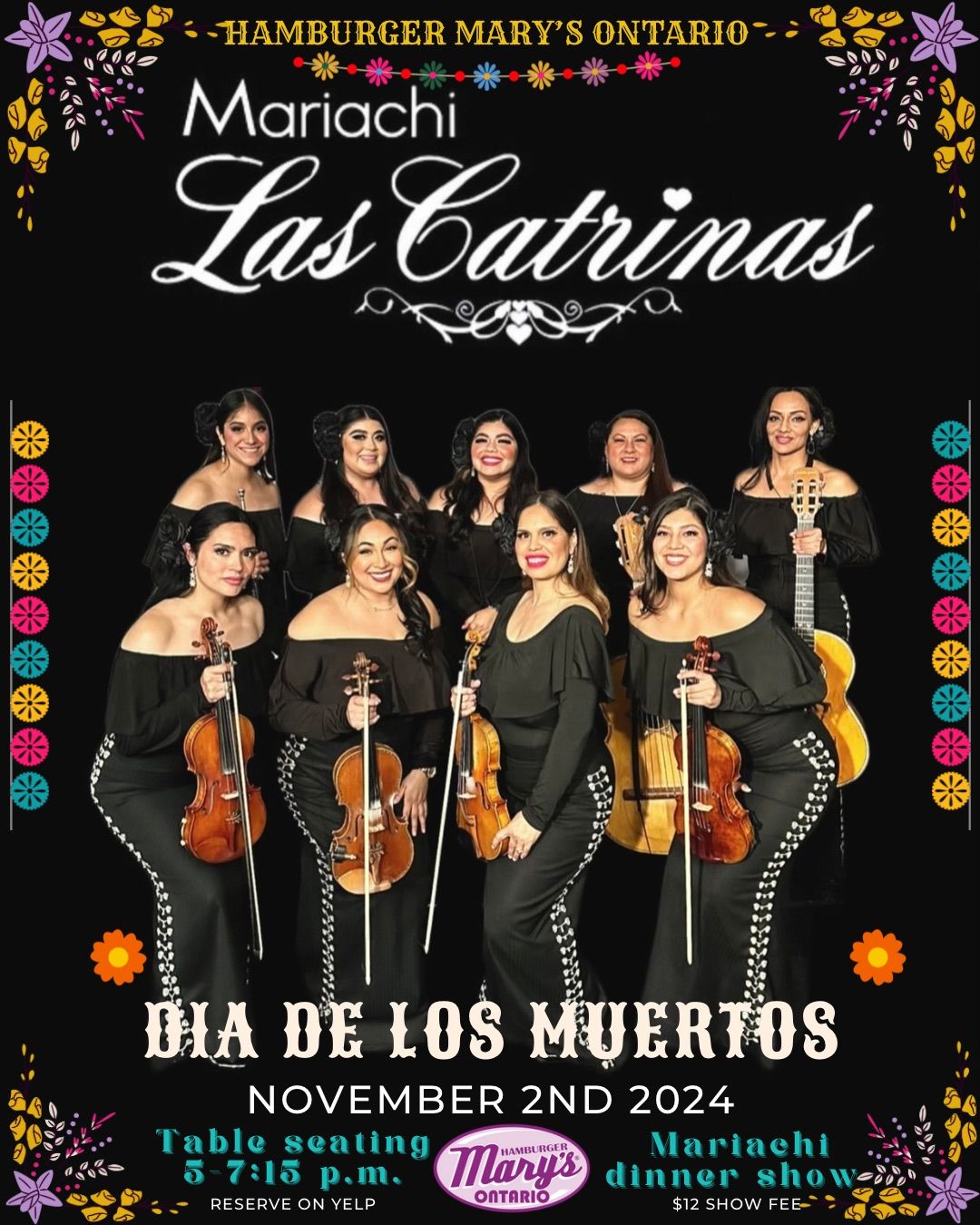 D\u00eda de Los Muertos ! Mariachi Dinner Show ! Las Catrinas live !