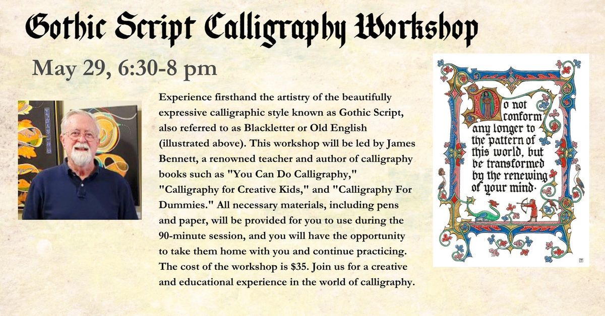 Calligraphy Workshop with Jim Bennett