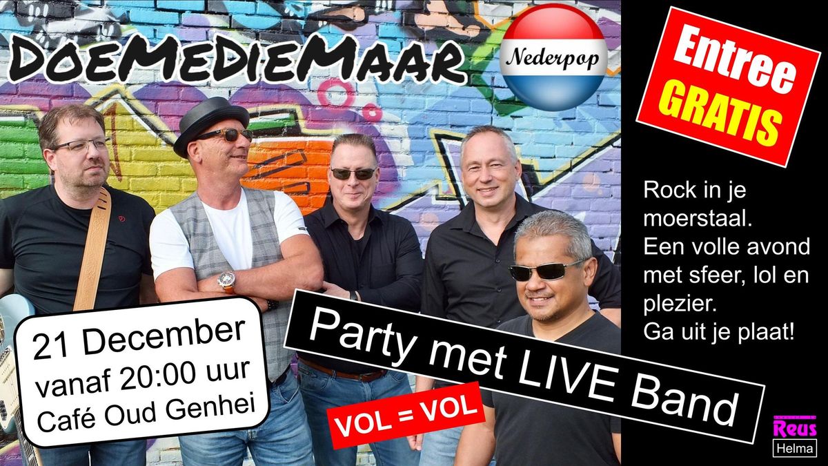 Party met Nederpopband DoeMeDieMaar