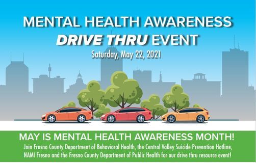 Mental Health Awareness Drive Thru Resource Event