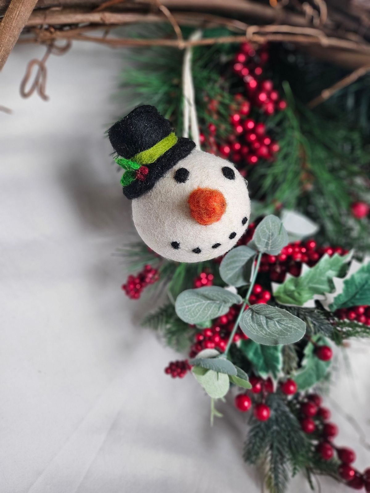 Needle Felted Snowperson with Amanda Nordick