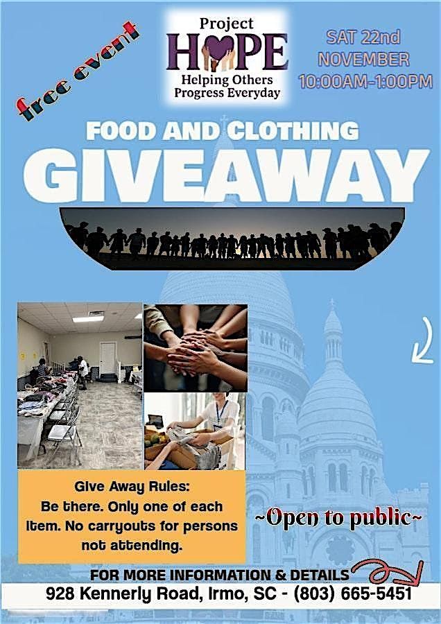 Community Food and Clothing Giveaway