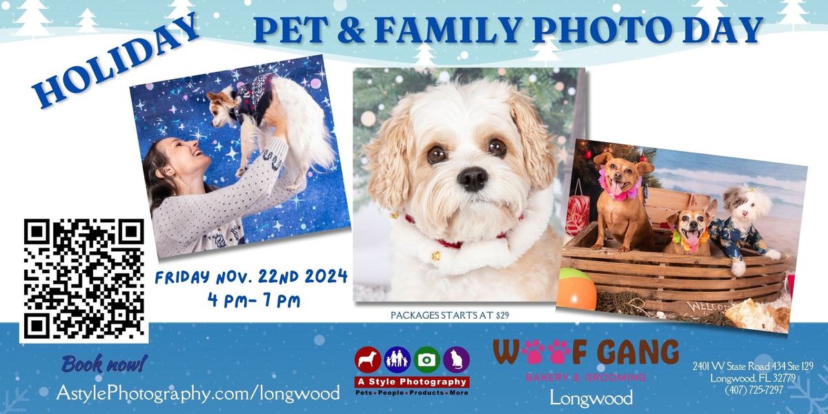 Christmas Pet Photo Day Woof Gang Bakery Longwood