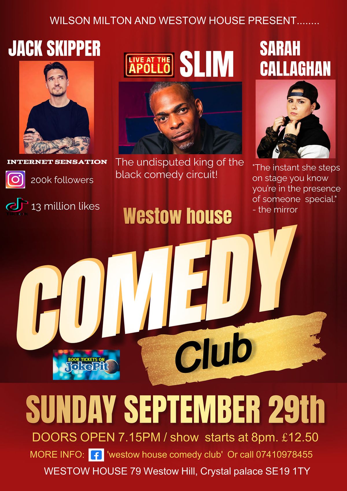 WESTOW HOUSE COMEDY CLUB